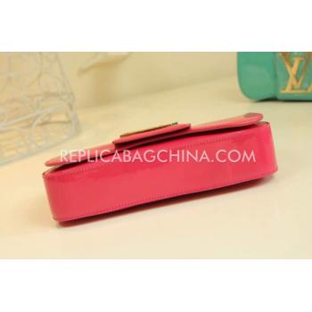 Louis Vuitton Patent Leather Wallet Clutch Red Replica