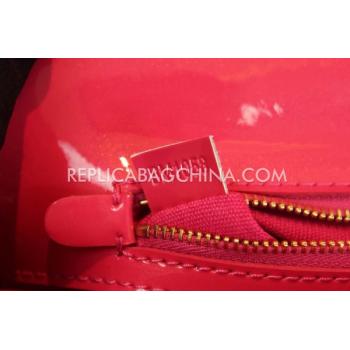 Louis Vuitton Patent Leather Wallet Clutch Red Replica