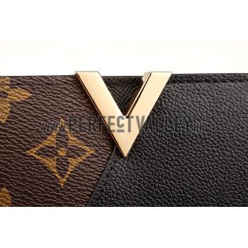 Louis Vuitton Monogram Kimono Wallet Black 18926647