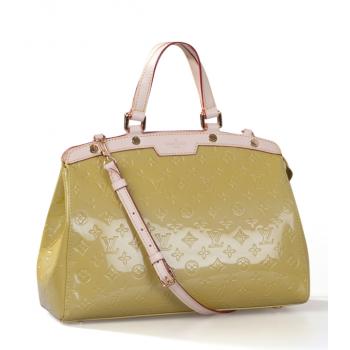 Louis Vuitton Monogram Vernis M91455 Yellow Medium Ladies Bag HM05168