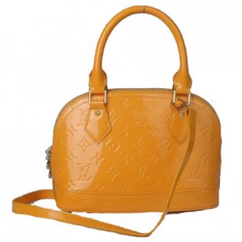 Cheap Louis Vuitton Monogram Vernis M91606 Yellow Small 2way