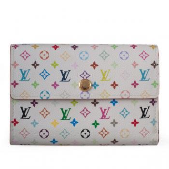 Louis Vuitton Monogram Multicolore M66561 Cow Leather Small Ladies Wallet Replica