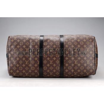 Louis Vuitton Keepall 55 Monogram Macassar Canvas