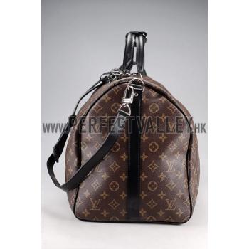 Louis Vuitton Keepall 55 Monogram Macassar Canvas