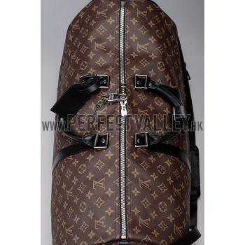 Louis Vuitton Keepall 55 Monogram Macassar Canvas