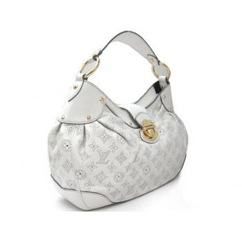 Louis Vuitton Mahina Leather M93126 White Cow Leather 2way