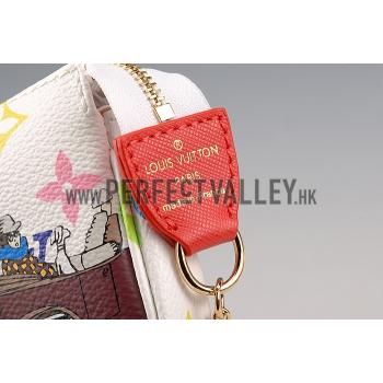 Louis Vuitton Mini Pochette Accessories Evaison White Monogram Canvas