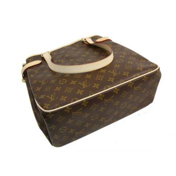 Cheap Cheap Louis Vuitton Monogram Canvas M51153 Brown Cow Leather Medium Bag