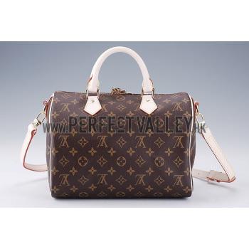 Louis Vuitton Monogram Speedy 30 with Shoulder Strap