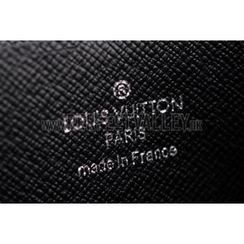 Louis Vuitton Zipped Black Taiga Wallet