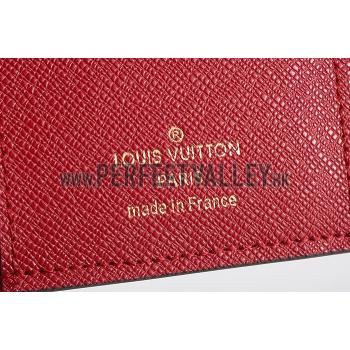 Replica Louis Vuitton Monogram Canvas Compact Curieuse Wallet Dark Red 18926990