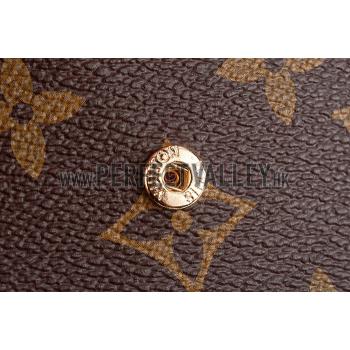 Replica Louis Vuitton Monogram Canvas Compact Curieuse Wallet Dark Red 18926990