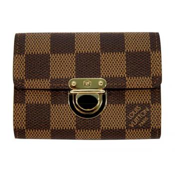 Cheap Louis Vuitton Damier Canvas N60004 Canvas Small Ladies Wallet HM05490