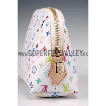 Louis Vuitton White Murakami Cosmetic Pouch