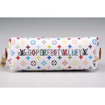 Louis Vuitton White Murakami Cosmetic Pouch