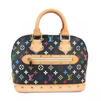 Louis Vuitton Monogram Multicolore M92646 Black Medium Ladies Bag