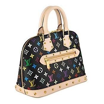 Louis Vuitton Monogram Multicolore M92646 Black Medium Ladies Bag