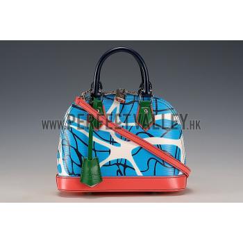 Replica Louis Vuitton Alma Epi Leather Aqua Print BB Bag