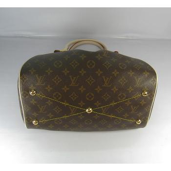 Louis Vuitton Monogram Canvas M40144 Brown Cow Leather Cross Body Bag