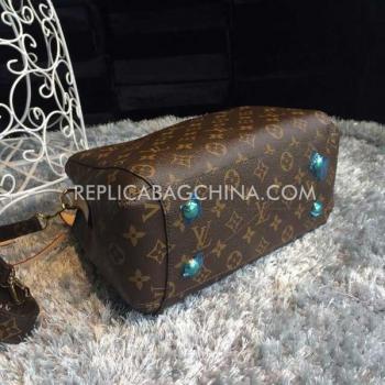 Replica Louis Vuitton Monogram Brown Calfskin Handbag