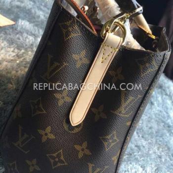 Replica Louis Vuitton Monogram Brown Calfskin Handbag