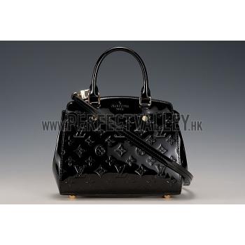 Louis Vuitton Brea Monogram Vernis PM Bag Black