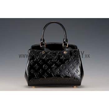 Louis Vuitton Brea Monogram Vernis PM Bag Black