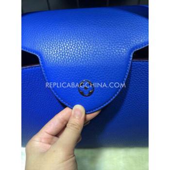 Louis Vuitton Calfskin Totes Handbag Blue