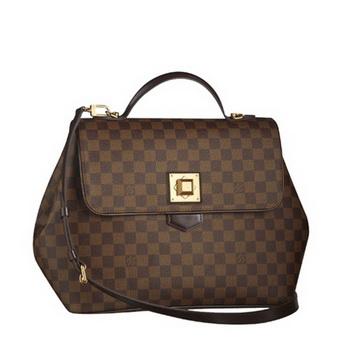 Louis Vuitton Damier Canvas N41169 Brown Large 2way