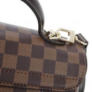 Louis Vuitton Damier Canvas N41169 Brown Large 2way