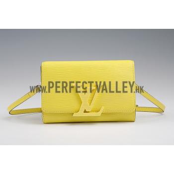 Replica Louis Vuitton Louise Epi PM Jaune Pale 607874