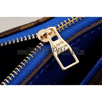 Replica Louis Vuitton Monogram Pallas Clutch Blue 18926642