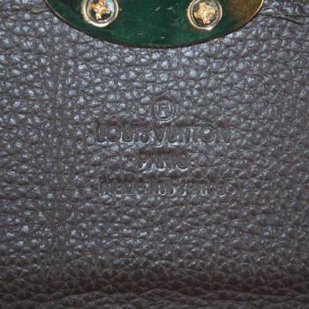 Louis Vuitton Mahina Leather M58135 Coffee Small Ladies Wallet