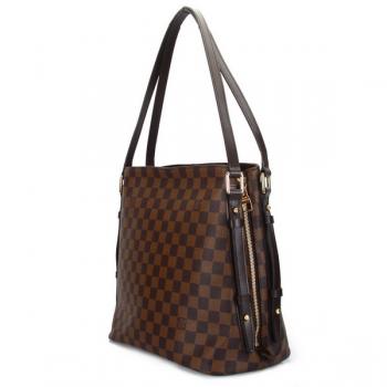 Louis Vuitton Damier Canvas N41108 Cow Leather 2way Ladies