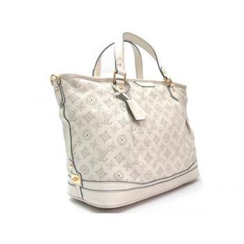 Cheap Louis Vuitton Mahina Leather M93178 Beige 2way Ladies