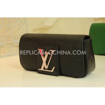 Louis Vuitton Black Clutch Leather Wallet