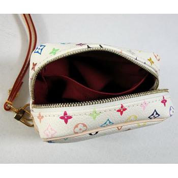 Cheap Louis Vuitton Monogram Multicolore M58033 White Small Wallet Replica