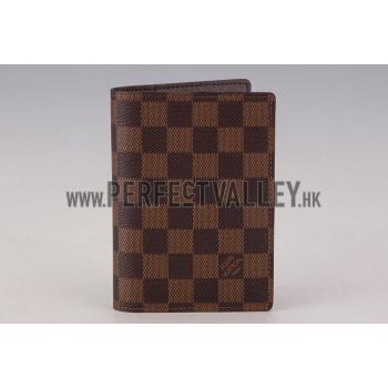 Louis Vuitton Damier Ebene Canvas CheckBook and Card Holder