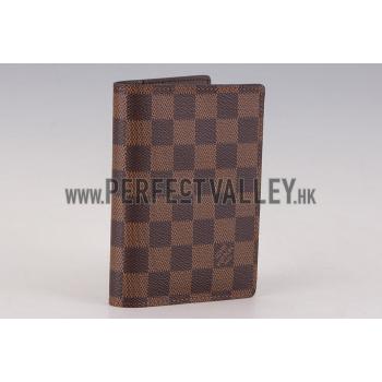 Louis Vuitton Damier Ebene Canvas CheckBook and Card Holder