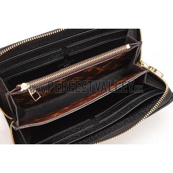 Louis Vuitton Zippy Wallet Retiro Wallet Black