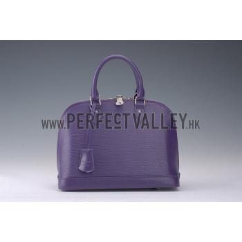 Louis Vuitton Alma MM Epi Leather Plum