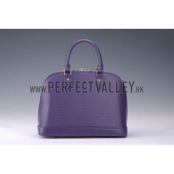 Louis Vuitton Alma MM Epi Leather Plum