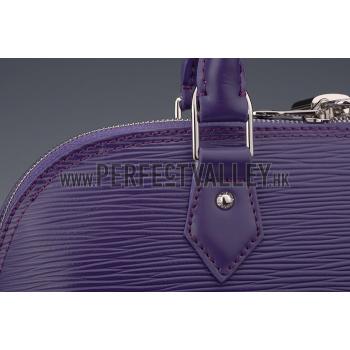 Louis Vuitton Alma MM Epi Leather Plum