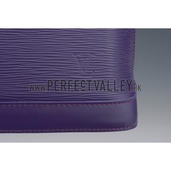 Louis Vuitton Alma MM Epi Leather Plum