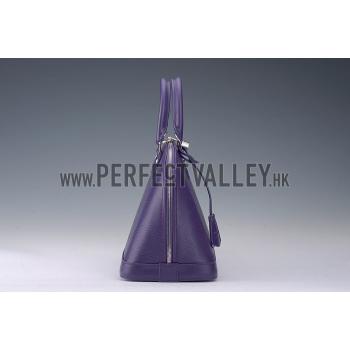 Louis Vuitton Alma MM Epi Leather Plum