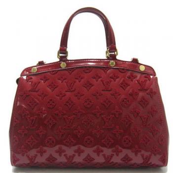 Louis Vuitton Monogram Vernis M40607 Red Medium Ladies Handbags