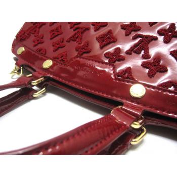 Louis Vuitton Monogram Vernis M40607 Red Medium Ladies Handbags