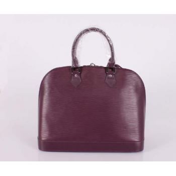 Louis Vuitton EPI Leather M52142 Purple Cow Leather Ladies Bags