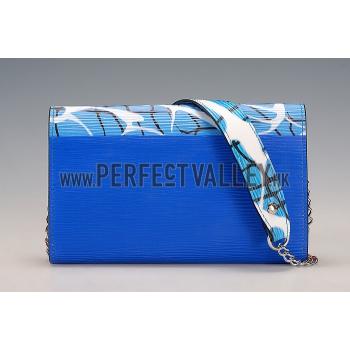 Louis Vuitton Twist Epi Leather Aqua Print Bag