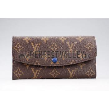 Cheap Louis Vuitton Emily Blue Wallet